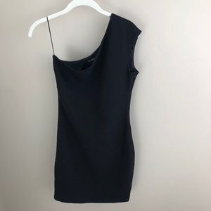 ZARA- ONE SHOULDER MINI DRESS